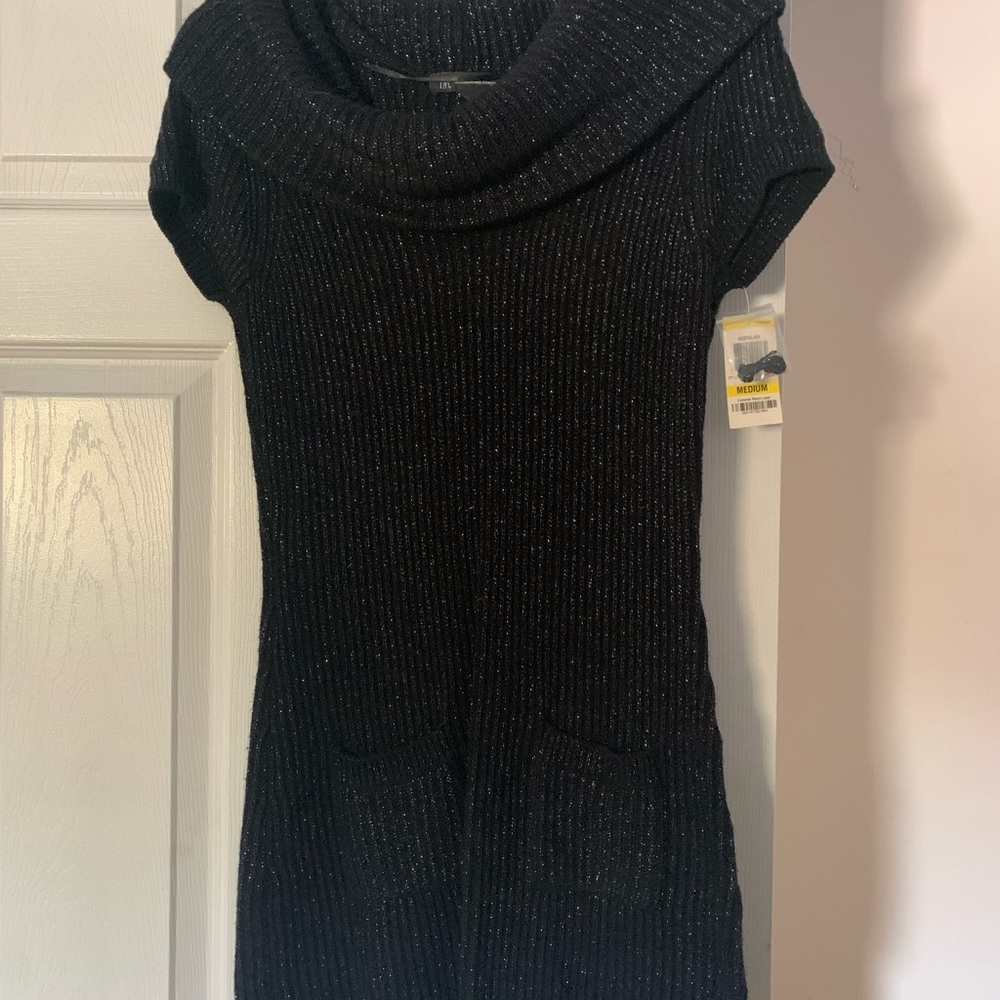 Black long sweater with sparkle